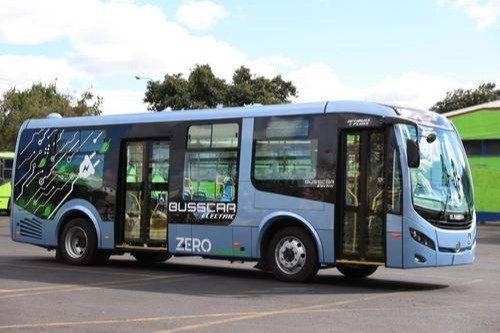 Bus eléctrico en la ciudad de Guatemala.